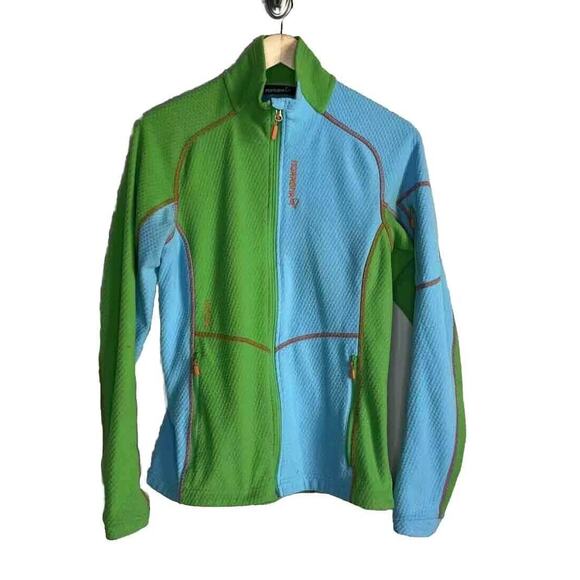 Norrona Women's Blue Lofoten Warm1 Full Zip Sweater Jacket Size Medium - Picture 1 of 8